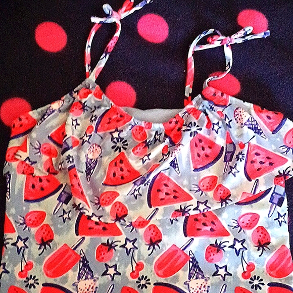 NWOT Cat&Jack Watermelon tankini - Picture 2 of 7